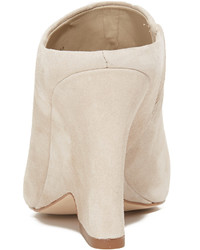 hellbeige Wildleder Pantoletten von Sam Edelman