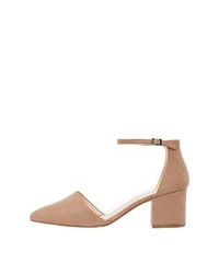 hellbeige Wildleder Pumps von Bianco