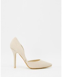 hellbeige Wildleder Pumps von True Decadence