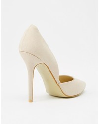 hellbeige Wildleder Pumps von True Decadence