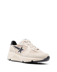 hellbeige Wildleder Sportschuhe von Golden Goose