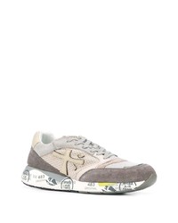 hellbeige Wildleder Sportschuhe von Premiata