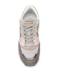 hellbeige Wildleder Sportschuhe von Premiata