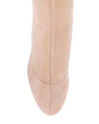 hellbeige Wildleder Stiefeletten von Jimmy Choo