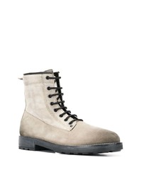 hellbeige Wildlederfreizeitstiefel von Diesel