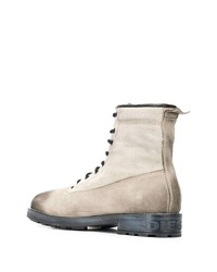 hellbeige Wildlederfreizeitstiefel von Diesel