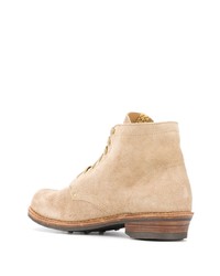 hellbeige Wildlederfreizeitstiefel von VISVIM