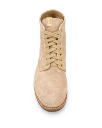 hellbeige Wildlederfreizeitstiefel von VISVIM