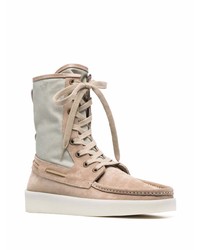 hellbeige Wildlederfreizeitstiefel von Fear Of God