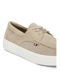 hellbeige Wildlederfreizeitstiefel von Tommy Hilfiger