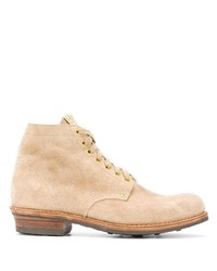 hellbeige Wildlederfreizeitstiefel von VISVIM