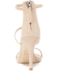 hellbeige Wildledersandalen von Giuseppe Zanotti