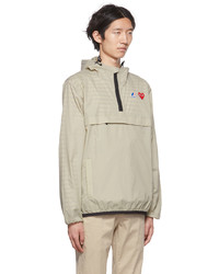 hellbeige Windjacke von Comme Des Garcons Play