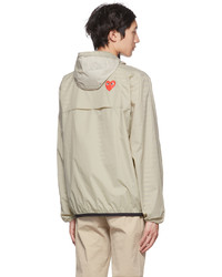 hellbeige Windjacke von Comme Des Garcons Play