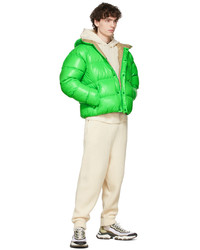 hellbeige Wolljogginghose von Moncler Genius