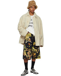 hellbeige Wollshirtjacke von Dries Van Noten