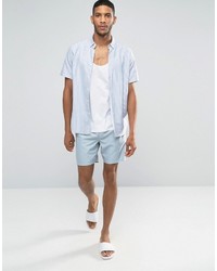 hellblaue Badeshorts von Asos