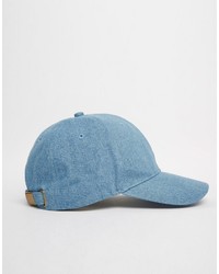 hellblaue Baseballkappe von Asos