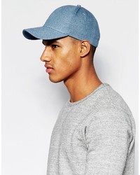 hellblaue Baseballkappe von Asos