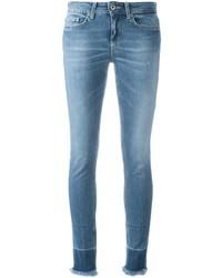 hellblaue enge Jeans aus Baumwolle von Dondup