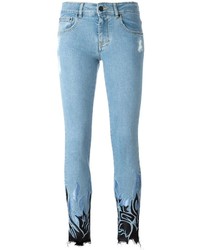 hellblaue enge Jeans aus Baumwolle von Filles a papa