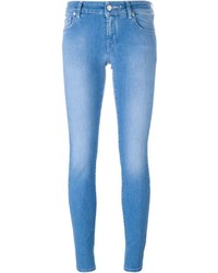 hellblaue enge Jeans aus Baumwolle von Jacob Cohen