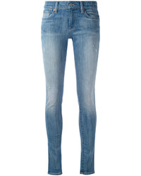 hellblaue enge Jeans aus Baumwolle von Polo Ralph Lauren