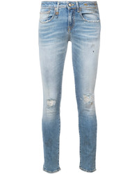 hellblaue enge Jeans aus Baumwolle von R 13