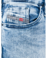 hellblaue enge Jeans aus Baumwolle von Diesel