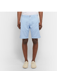 hellblaue Baumwollshorts von Faherty