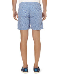 hellblaue bedruckte Badeshorts von Orlebar Brown