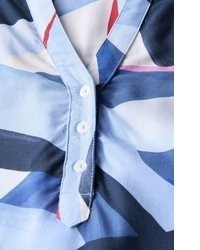 hellblaue bedruckte Bluse von Cecil