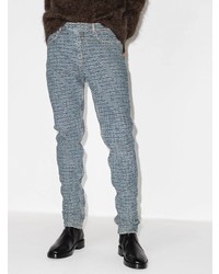 hellblaue bedruckte Jeans von Givenchy