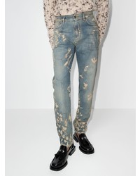 hellblaue bedruckte Jeans von Represent
