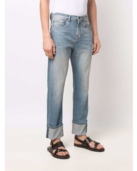 hellblaue bedruckte Jeans von Etro