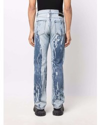 hellblaue bedruckte Jeans von Just Cavalli