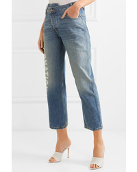 hellblaue bedruckte Jeans von Monse