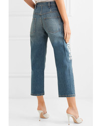 hellblaue bedruckte Jeans von Monse