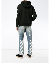 hellblaue bedruckte Jeans von Off-White