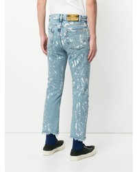 hellblaue bedruckte Jeans von Covert