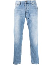 hellblaue bedruckte Jeans von Dondup