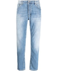 hellblaue bedruckte Jeans von Dondup