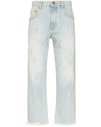 hellblaue bedruckte Jeans von ERL
