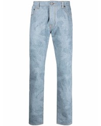 hellblaue bedruckte Jeans von Etro