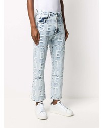 hellblaue bedruckte Jeans von Études