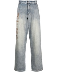 hellblaue bedruckte Jeans von HONOR THE GIFT