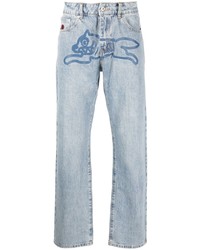hellblaue bedruckte Jeans von Icecream