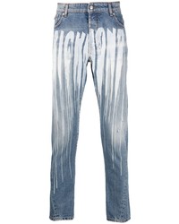 hellblaue bedruckte Jeans von John Richmond