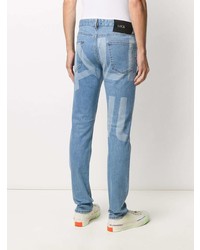 hellblaue bedruckte Jeans von Just Cavalli