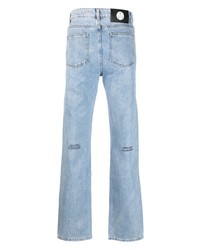 hellblaue bedruckte Jeans von MSFTSrep